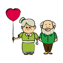  grandparents holding hands grandpa and grandma standing