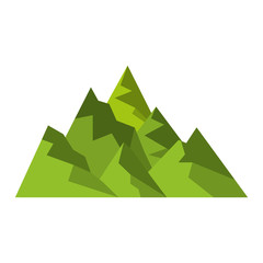 big mountains isolated icon vector illustration design