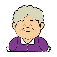 lovely grandmother old woman  image