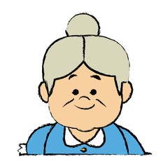 lovely grandmother old woman  image