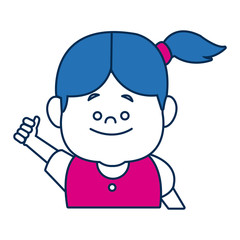 happy portrait girl granddaughter young image