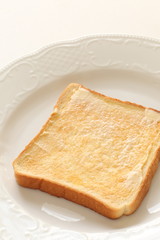 Fototapeta na wymiar Butter and toast