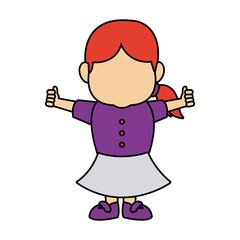 happy portrait girl granddaughter young image