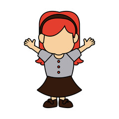 happy portrait girl granddaughter young image