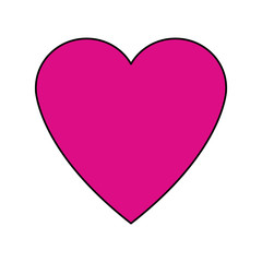 love heart passion romantic cute icon