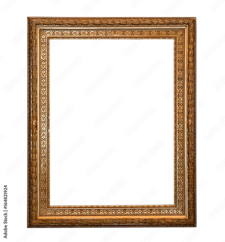 Wall mural gold frame for paintings, mirrors or photos