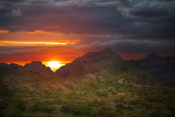 Mountains near Teide volcano