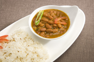 Rice & Rajma or Red kidney Beans