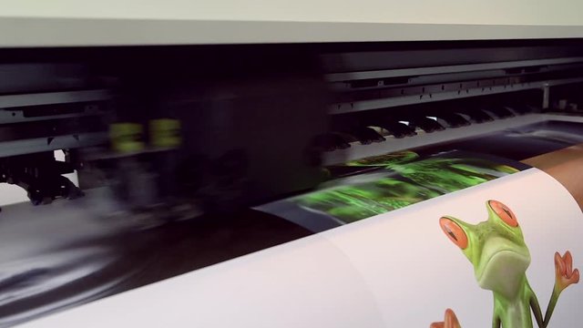 Printing large paper