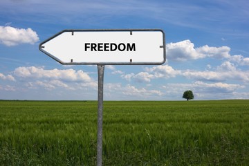FREEDOM - INABILITY - image with words associated with the topic COMMUNITY OF VALUES, word, image, illustration