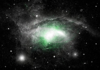 galaxy in a free space