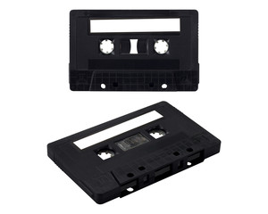 Fototapeta premium Isolate Black Cassette Tape