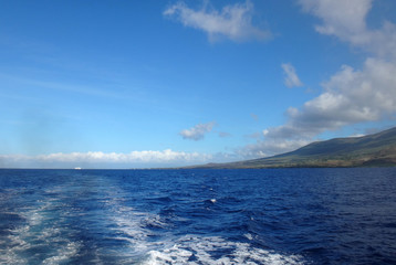 Fototapeta na wymiar Scenery of west Maui near Lahaina, Hawaii.