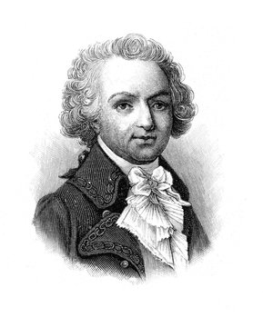 Portrait of Louis-Antoine, Comte de Bougainville, French admiral and explorer of many scientific expeditions and a circumnavigation of the globe in XVIII century