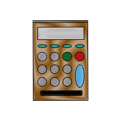 school calculator math number counts vector illustration