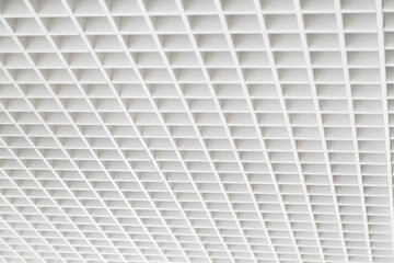 Abstract square mesh ceiling background 
