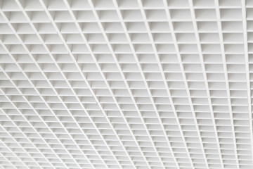 Abstract square mesh ceiling background 