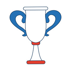 trophy winner sport award champion vector illustration