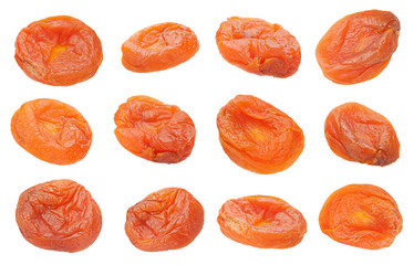 Dried apricot fruit set sweet food