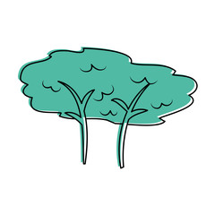 tree plant forest icon vector illustration design