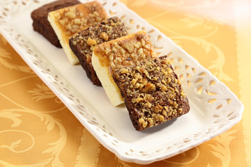 Chocolate & Fruit brownie with nuts