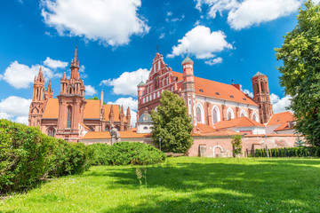 Fototapeta na wymiar Church of St. Michael the Archangel and the Bernadine Monastery. Vilnius, Lithuania