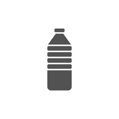 Water bottle icon on white background