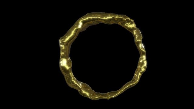  00:05 | 00:33 1&times;  Splash of gold paint around in a circle with an alpha matte.