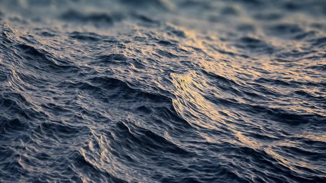 Close up of ocean water surface, loopable