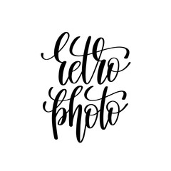 Fototapeta premium retro photo black and white handwritten lettering