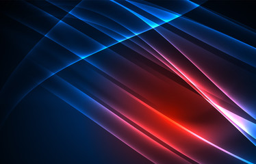 Fototapeta premium Vector polar lights concept background