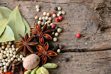 Herbs and spices selection