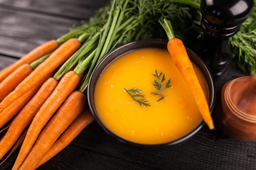 Carrot cream soup