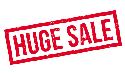 Huge Sale rubber stamp. Grunge design with dust scratches. Effects can be easily removed for a clean, crisp look. Color is easily changed.
