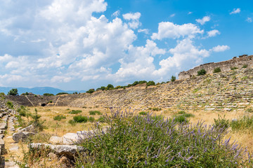 Stadium ruins at Aphrodisias Ancient City, Aydin, Turkey