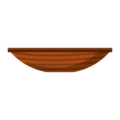 Fishing canoe isolated icon vector illustration design