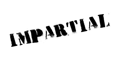 Impartial rubber stamp. Grunge design with dust scratches. Effects can be easily removed for a clean, crisp look. Color is easily changed.