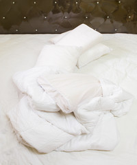 Fototapeta na wymiar Bed with pillow