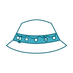 fisher hat isolated icon vector illustration design