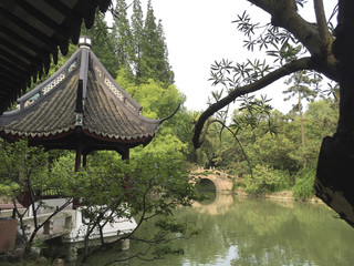 Zuibaichi chinese garden in Songjiang, Shanghai