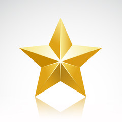 Fototapeta premium gold star elegant
