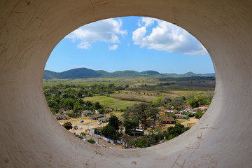 View from the tower of the Manaca Iznaga Estate in the Valle de Los Ingenios, Cuba