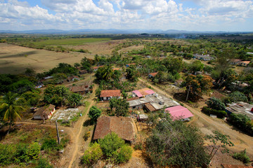 View from the tower of the Manaca Iznaga Estate in the Valle de Los Ingenios, Cuba