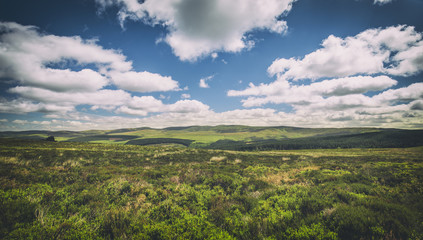 Green Hilly Landscape of Snowdonia National Park in Wales, UK