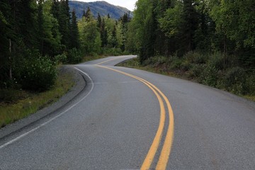 Fototapeta na wymiar Alaska Highway