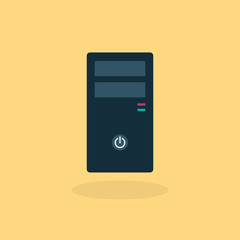 pc flat icon illustration
