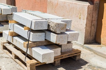 Constuction in the city at street