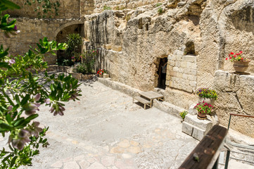 Fototapeta na wymiar The Garden Tomb in Jerusalem, Israel