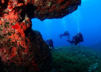 Fototapeta na wymiar Wied iz-Zurrieq - East Reef - Malta