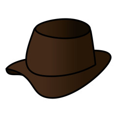 gentleman hat isolated icon vector illustration design